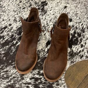 Brown Leather Ankle Boots
